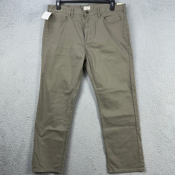 Dockers‎ Jeans Straight Fit Mens 36X29 Olive Green 5 Pockets Stretch Denim NEW